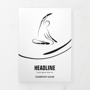 Pilates Pilates Pilates Abstract Pilates Drieluik Kaart