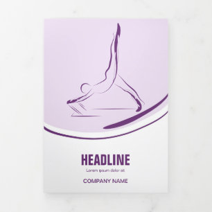 Pilates Pilates Pilates Abstract Pilates Drieluik Kaart