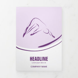 Pilates Pilates Pilates Abstract Pilates Drieluik Kaart