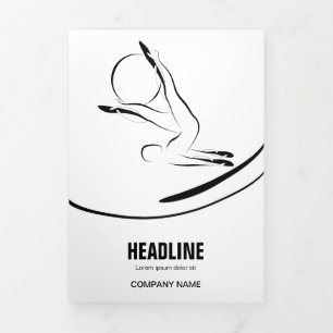 Pilates Pilates Pilates Abstract Pilates Drieluik Kaart