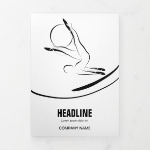 Pilates Pilates Pilates Abstract Pilates Drieluik Kaart