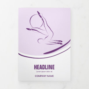 Pilates Pilates Pilates Abstract Pilates Drieluik Kaart