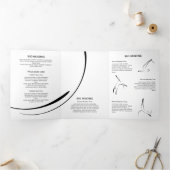 Pilates Pilates Pilates Abstract Pilates Drieluik Kaart (Binnen)