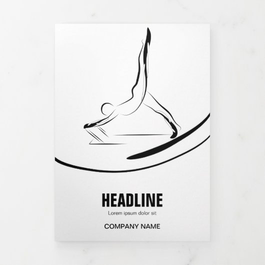 Pilates Pilates Pilates Abstract Pilates Drieluik Kaart (Cover)