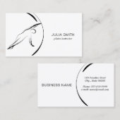 Pilates Pilates Pilates Abstract Pilates Visitekaartje (Voorkant / Achterkant)