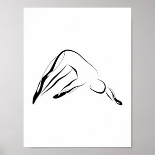Pilates Pose Abstracte Pilates Pose Poster