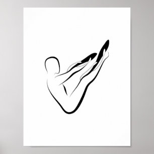 Pilates Pose Rocker Pilates Pose Poster