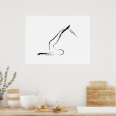 Pilates Pose Short Spine op Reformer Poster (Keuken)