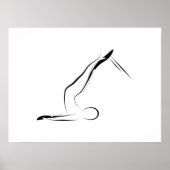 Pilates Pose Short Spine op Reformer Poster (Voorkant)