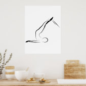 Pilates Pose Short Spine op Reformer Poster (Keuken)