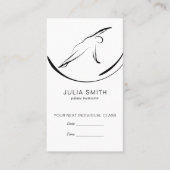 Pilates Pose Side Bend Afsprakenkaartje (Voorkant)