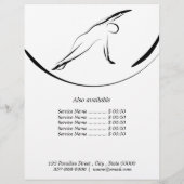 Pilates Pose Side Bend Flyer (Achterkant)