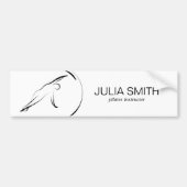 Pilates Pose Side Bend Flyer Bumpersticker (Voorkant)