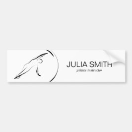 Pilates Pose Side Bend Flyer Bumpersticker