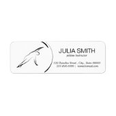 Pilates Pose Side Bend Flyer Etiket (Voorkant)