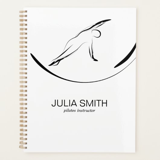 Pilates Pose Side Bend Flyer Planner (Voorkant)