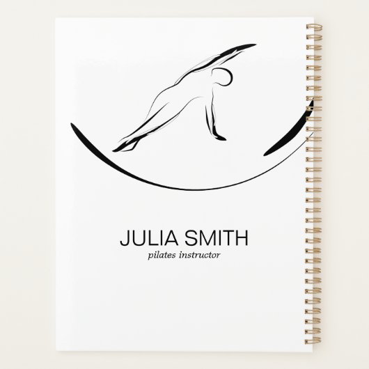 Pilates Pose Side Bend Flyer Planner (Achterkant)