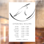 Pilates Pose Side Bend Raamsticker (Vel 2)