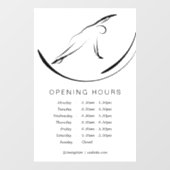 Pilates Pose Side Bend Raamsticker (Vel)