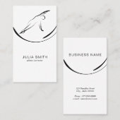 Pilates Pose Side Bend Visitekaartje (Voorkant / Achterkant)