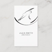 Pilates Pose Side Bend Visitekaartje (Voorkant)