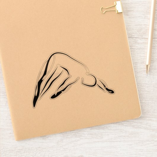 Pilates pose sticker (Notitieboek)