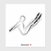 Pilates-pose sticker (Vel)