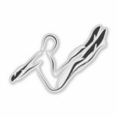 Pilates-pose sticker (Voorkant)