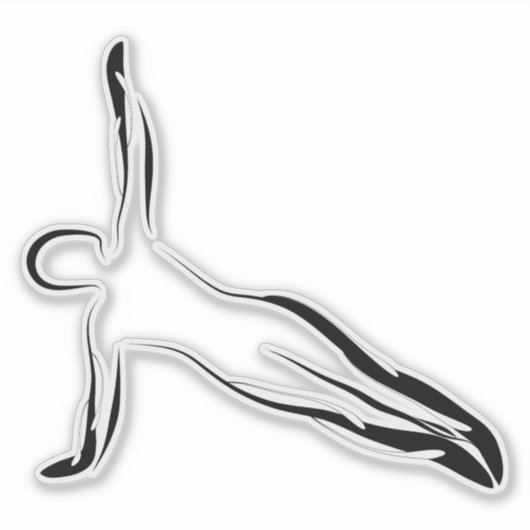 Pilates pose sticker (Voorkant)