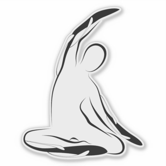 Pilates pose sticker (Voorkant)