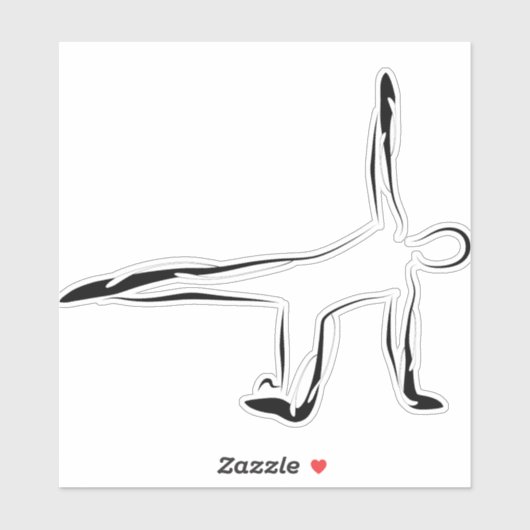 Pilates pose sticker (Vel)