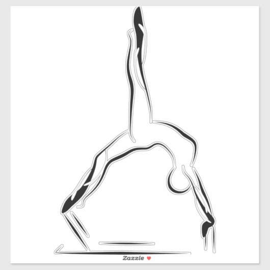 Pilates pose sticker (Vel)