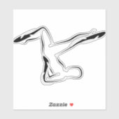 Pilates pose sticker (Vel)