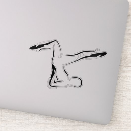 Pilates pose sticker (Detail)