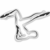 Pilates pose sticker (Voorkant)