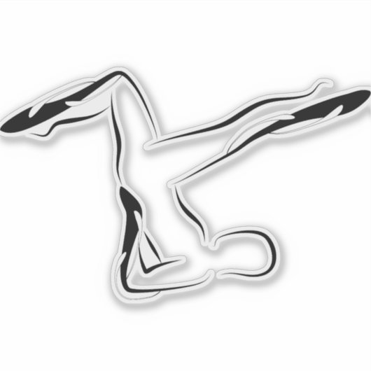 Pilates pose sticker (Voorkant)