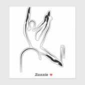 Pilates pose sticker (Vel)