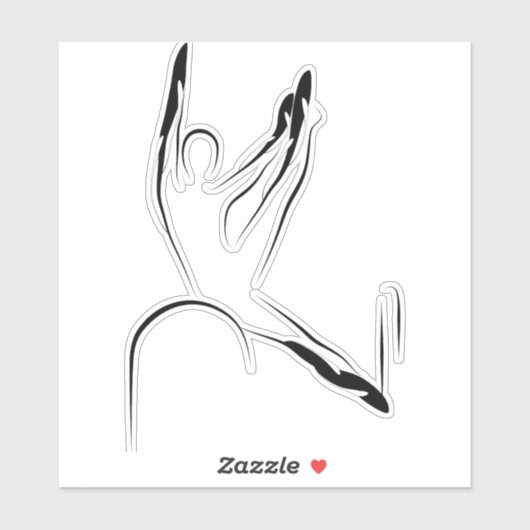 Pilates pose sticker (Vel)