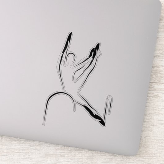 Pilates pose sticker (Detail)