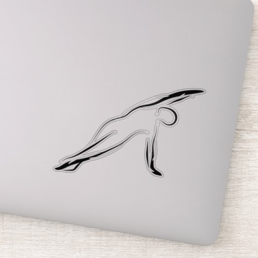 Pilates pose sticker (Detail)