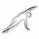 Pilates pose sticker (Voorkant)