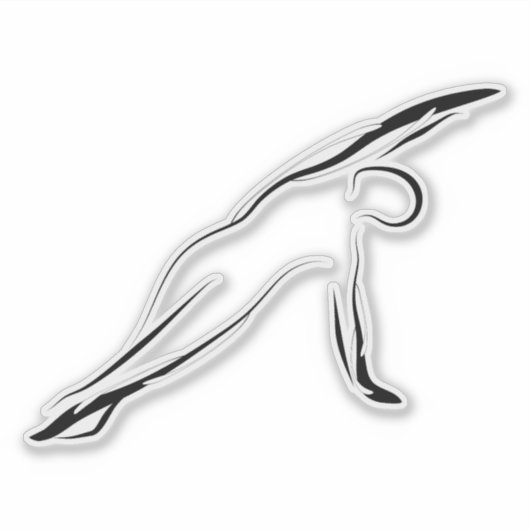 Pilates pose sticker (Voorkant)