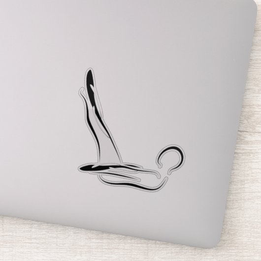 Pilates pose sticker (Detail)