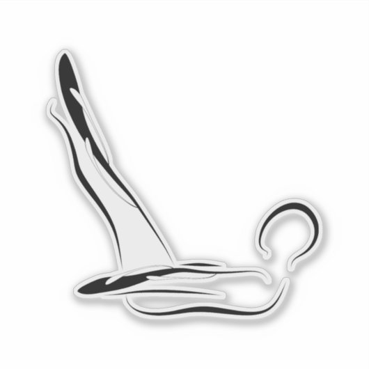 Pilates pose sticker (Voorkant)