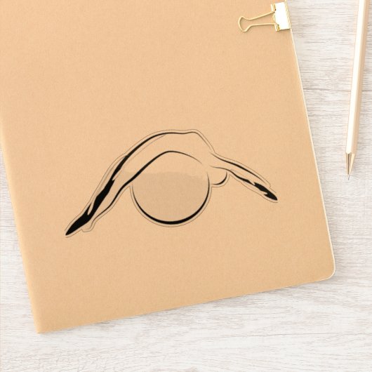 Pilates pose sticker (Notitieboek)