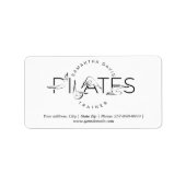 Pilates Poses in Pilates Woord Etiket (Voorkant)