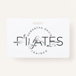 Pilates Poses in Pilates Word Badge
