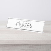 Pilates Poses in Pilates Word Bureau Naambordje (Voorkant)