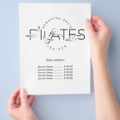 Pilates Poses in Pilates Word Flyer (Hand)