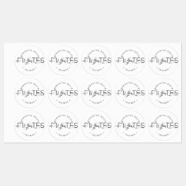 Pilates Poses in Pilates Word Labels